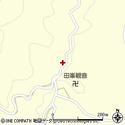 愛知県北設楽郡設楽町田峯池久蔵周辺の地図