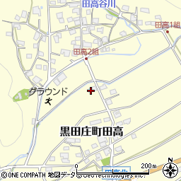 兵庫県西脇市黒田庄町田高276周辺の地図