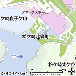 京都府京都市左京区松ケ崎北裏町周辺の地図