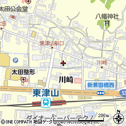 天理教東津山分教会周辺の地図