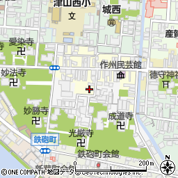 岡山県津山市西今町32周辺の地図
