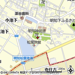 愛知県みよし市明知町松葉池浦1周辺の地図