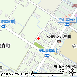 滋賀県守山市金森町640-23周辺の地図