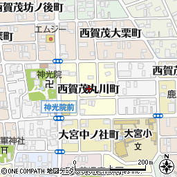 京都府京都市北区西賀茂丸川町周辺の地図