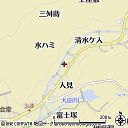 愛知県豊田市豊松町清水ケ入周辺の地図
