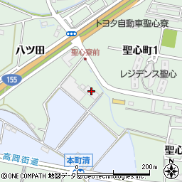愛知県豊田市上丘町八ツ田118周辺の地図
