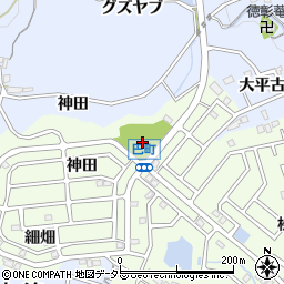 松平団地公園周辺の地図