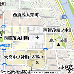 京都府京都市北区西賀茂南大栗町周辺の地図