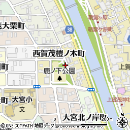 京都府京都市北区西賀茂榿ノ木町周辺の地図