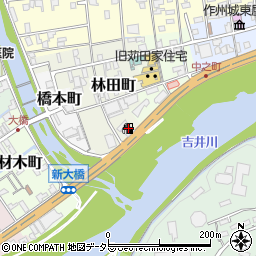 ＥＮＥＯＳ津山新大橋ＳＳ周辺の地図