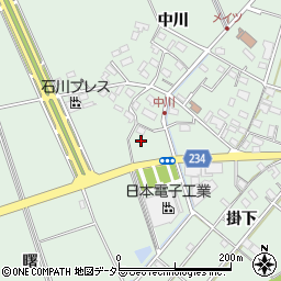 愛知県豊明市沓掛町中川178周辺の地図