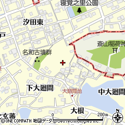 愛知県東海市名和町三ツ屋周辺の地図