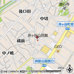 愛知県刈谷市井ケ谷町（狭間）周辺の地図