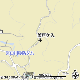 愛知県豊田市坂上町（釜戸ケ入）周辺の地図