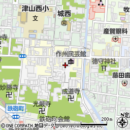 岡山県津山市西今町20周辺の地図