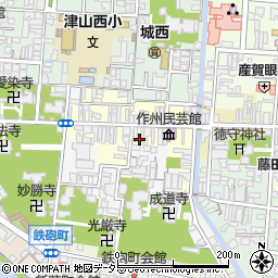 岡山県津山市西今町23周辺の地図