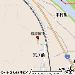 宮垣神社周辺の地図