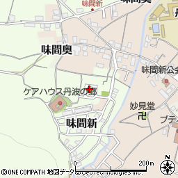 兵庫県丹波篠山市味間南586-16周辺の地図