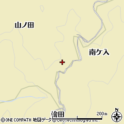 愛知県豊田市坂上町山ノ田周辺の地図