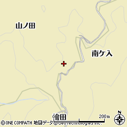 愛知県豊田市坂上町（山ノ田）周辺の地図