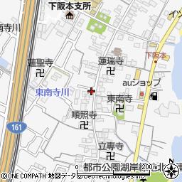 滋賀県大津市下阪本3丁目周辺の地図