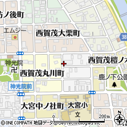 ガーデンハウス西賀茂周辺の地図
