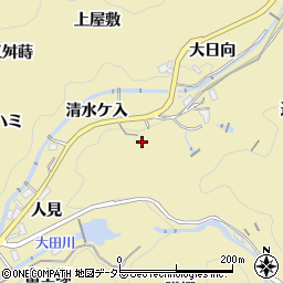 愛知県豊田市豊松町（久古畑）周辺の地図