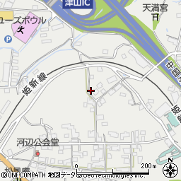 岡山県津山市河辺1363周辺の地図