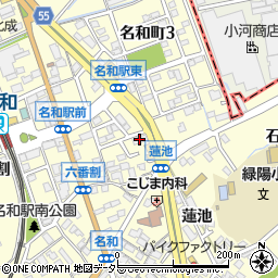 ポパイ名和店周辺の地図