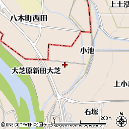 京都府亀岡市馬路町大芝原周辺の地図