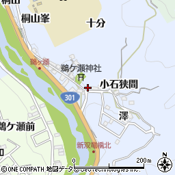 愛知県豊田市鵜ケ瀬町小石狭間16周辺の地図