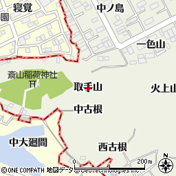 愛知県名古屋市緑区大高町取手山周辺の地図