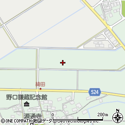 滋賀県東近江市綺田町周辺の地図