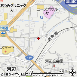 岡山県津山市河辺874周辺の地図