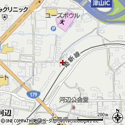 岡山県津山市河辺1345周辺の地図