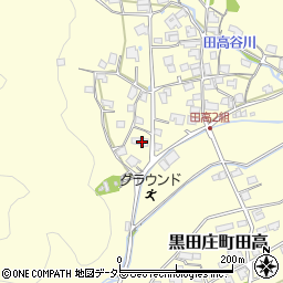 兵庫県西脇市黒田庄町田高729周辺の地図