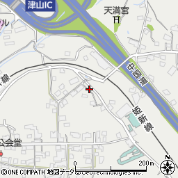 岡山県津山市河辺1413周辺の地図