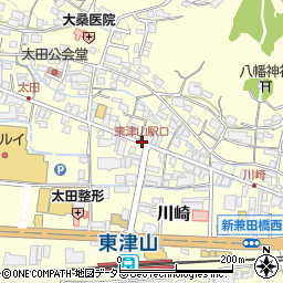 東津山駅口周辺の地図