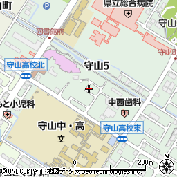 滋賀県職員組合守山支部周辺の地図
