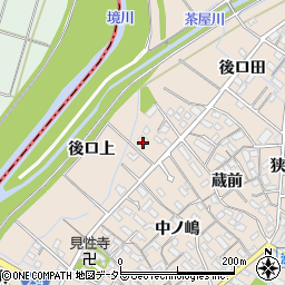 愛知県刈谷市井ケ谷町後ロ上周辺の地図