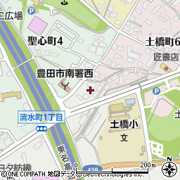 愛知県豊田市清水町1丁目2周辺の地図