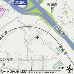 岡山県津山市河辺1416周辺の地図