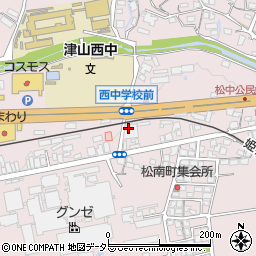 アテナ資源　津山営業所周辺の地図