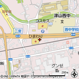 吉野家 １７９号線津山店周辺の地図