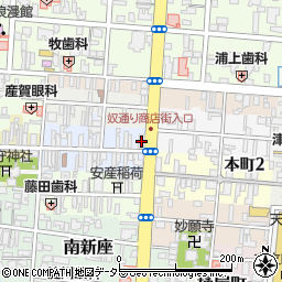 トマト銀行津山支店周辺の地図