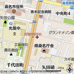 三重県桑名市中央町5丁目19周辺の地図