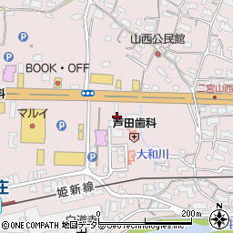 株式会社青野石油店　津山西給油所周辺の地図