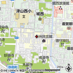 岡山県津山市西今町71周辺の地図