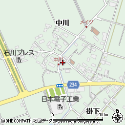 愛知県豊明市沓掛町中川196周辺の地図