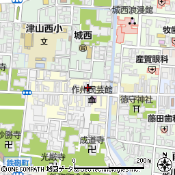 岡山県津山市西今町77周辺の地図